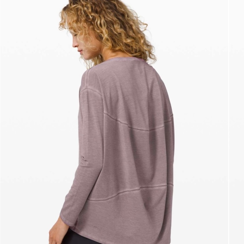 💰PRICE⬇️ LULULEMON • Washed Lunar Rock Long Sleeve Shirt • sz S/M